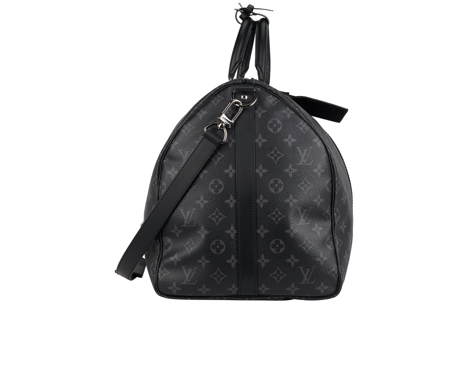 Keepall Bandoulière 55, &pound;1,200, Handbags, Black/Grey, Canvas, Side view